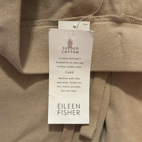 Eileen Fisher Sueded Cotton Pants - Picture 3 of 5